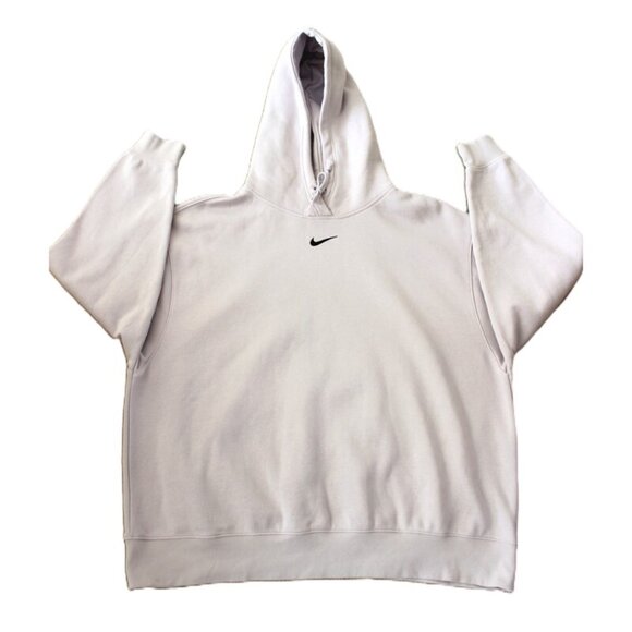 NIKE Oversized Swoosh Fleece Hoodie in Lilac - Size 1X/XL - Picture 11 of 13